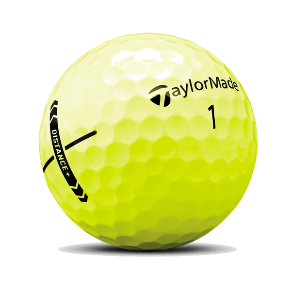 TaylorMade Distance+ yellow golf ball